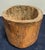 Hewn from one piece of chestnut. Made in Spain circa 1850. An interesting and very rare wooden mortar primitively carved...