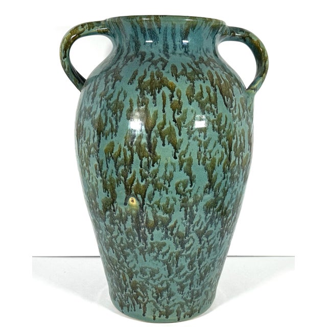 Zanesville Stoneware Co. Neptune Floor Vase c. 1920 Rare For Sale - Image 10 of 10