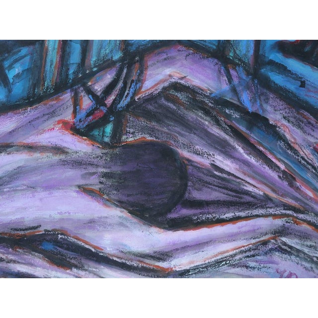 Emil Betzler German Expressionist tempera painting 'Reclining Couple', 1960 ('Liegendes Paar') Outstanding piece of...