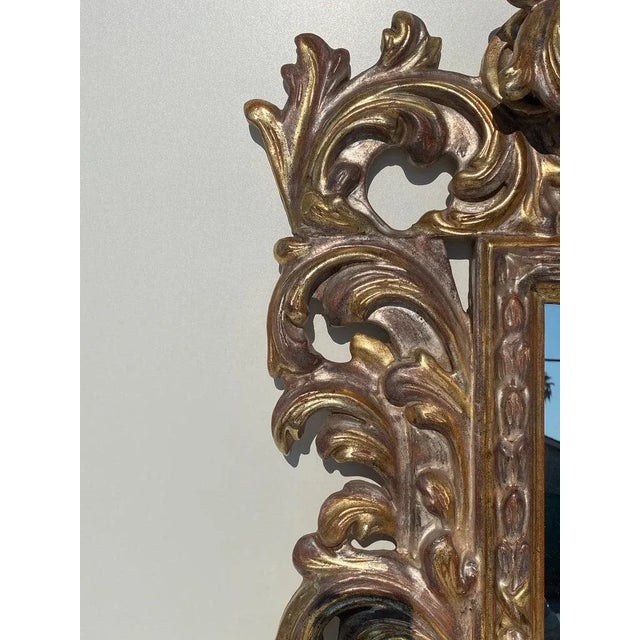 1970s Rococo Giltwood Mirror For Sale - Image 12 of 13
