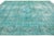 Turquoise Antique Overdyed Persian Wool Rug With Medallion Motif For Sale - Image 4 of 10