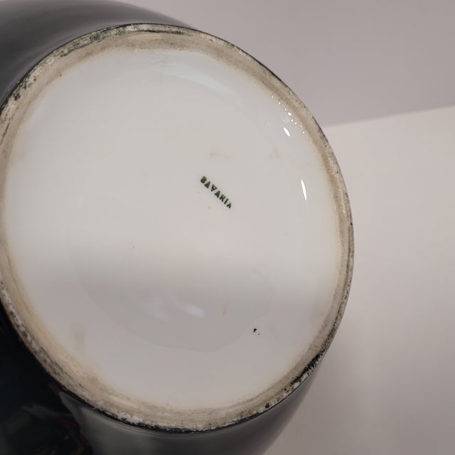 Antique Hand-Painted Floral Jardiniere Bowl Vase--Bavaria For Sale - Image 10 of 10