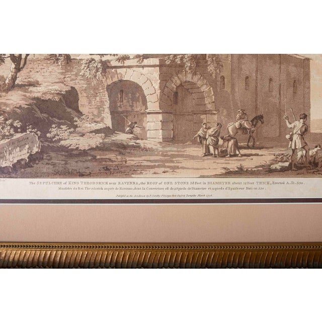 18th Century Paul Sandby “Sepulchre of King Theodorick” Aquatint After Clérisseau, Framed For Sale - Image 6 of 17