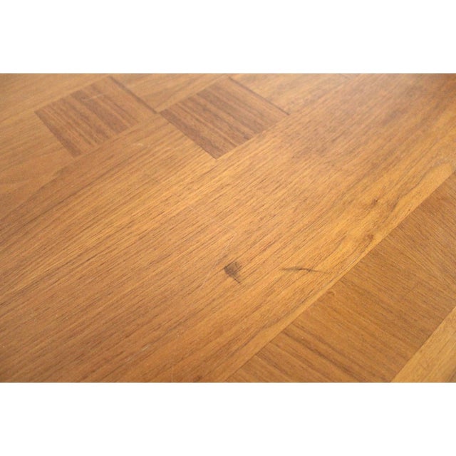Wood Mid-Century Convertable Coffee/Dining Table W/ Inlay For Sale - Image 7 of 13