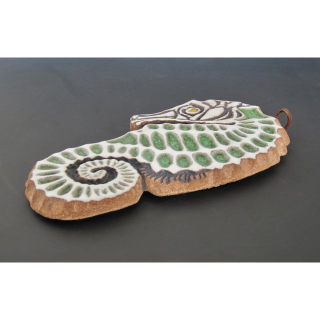 Mid-Century Modern California Pottery Seahorse Sculpture, Victoria Littlejohn For Sale - Image 3 of 10
