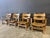 1970’s 4pcs Set Sculptural Dittman&co Brutalist Armchair Beautiful sculptural shapes. Made by solid oak.Heavy and stable....