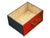 Oriental Bright Red Golden Flower Bird Graphic Drawers Chest For Sale - Image 11 of 13