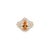 Art Deco Modernist 12x8 Mm Pear Cut Zircon Cocktail Ring by Carat&her- Size 8 For Sale - Image 3 of 11