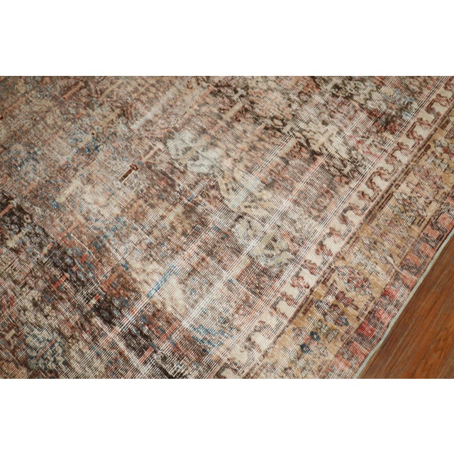 Zabihi Collection Worn Persian Corridor Size Rug For Sale - Image 4 of 11