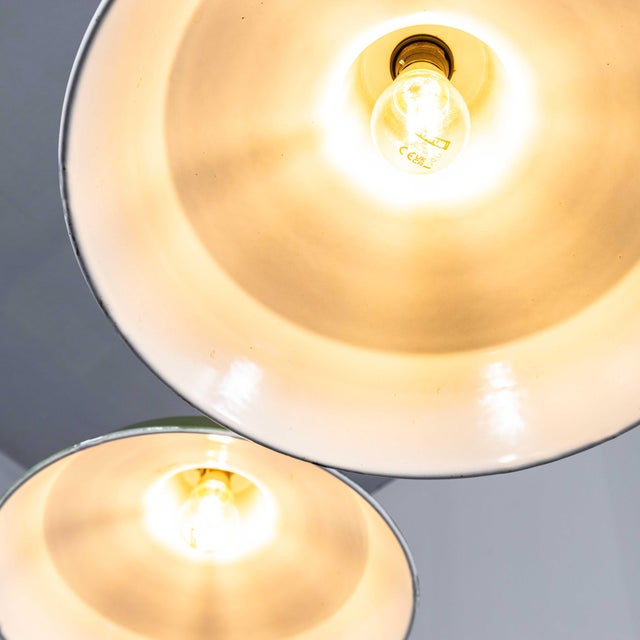 Black Classic Green Hanging Lamp from Revo, 1940s For Sale - Image 8 of 10