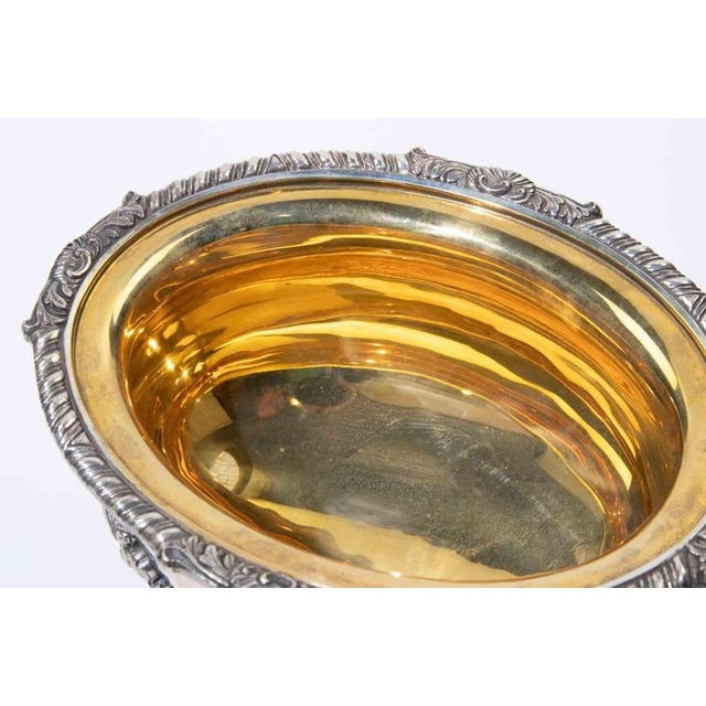 Rococo Rococo Revival Italian Silver-Gilt Open Salt Bowl, 1970s For Sale - Image 3 of 6