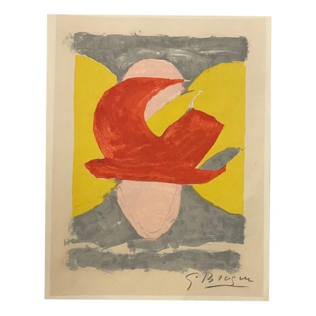 Georges Braque, Descent Into Hell, Plate 4, 1961, Lithograph For Sale