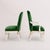Contemporary 1980s Set of 10 Emerald Green Velvet Dining Chairs Attr. Marge Carson For Sale - Image 3 of 11