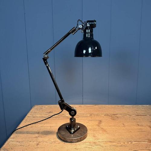 Black Table Lamp with Enamel Shade from Rademacher For Sale - Image 13 of 18