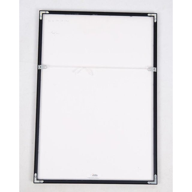 Black Lithographic Print with Black Frame from Bjørn Wiinblad, 1980s For Sale - Image 8 of 9