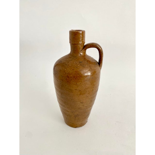 Early 19th Century French Glazed Terracotta Pottery Jug For Sale - Image 5 of 6