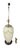French Country Vintage Wildwood Crackle Glaze Ceramic Urn Table Lamp With Ribbon Swag Motif For Sale - Image 3 of 10