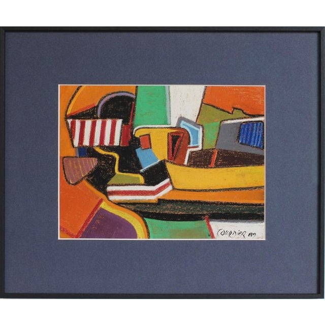 Courdier, Composition Marine, 1989, Pastel on Paper For Sale - Image 12 of 12