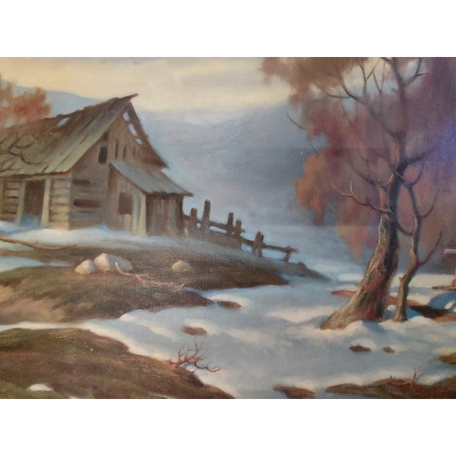 Impressionist Vladimir Shkurkin ''Last Snow" Oil Painting For Sale - Image 3 of 7