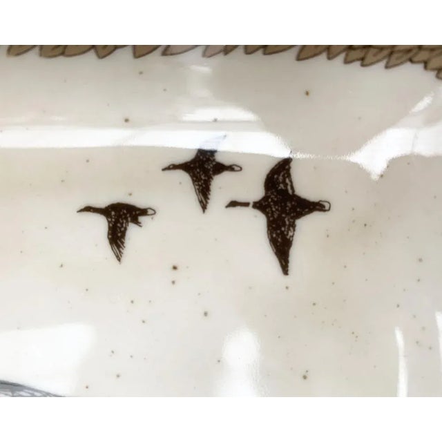 Beige Vintage German Ceramic Bird Plate from Thomas For Sale - Image 8 of 18