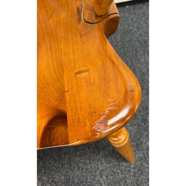 Ethan Allen Country Craftsman Bowback Windsor Armchair For Sale - Image 11 of 11
