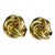 Large 1980s Runway Love Knot Earrings Pierced Sculptural Gold Tone Statement, A Pair For Sale