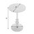 Transitional Zora Outdoor 12 in. W Round Pedestal Base Side Table, Metal Outdoor Finish For Sale - Image 3 of 7
