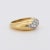 OJ Perrin - Gold Platinum Diamond Bangle Ring, Size 5 For Sale - Image 4 of 5