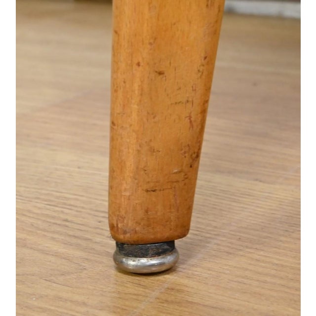 Vintage Beech and Faux Leather Chairs, 1960, Set of 8 For Sale - Image 16 of 18