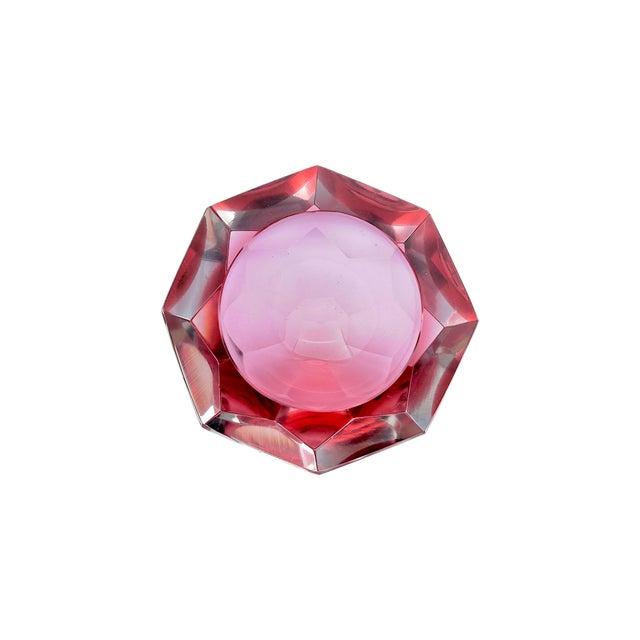 Murano Sommerso Glass Ashtray by Flavoio Poli for Seguso, 1970s For Sale - Image 6 of 9