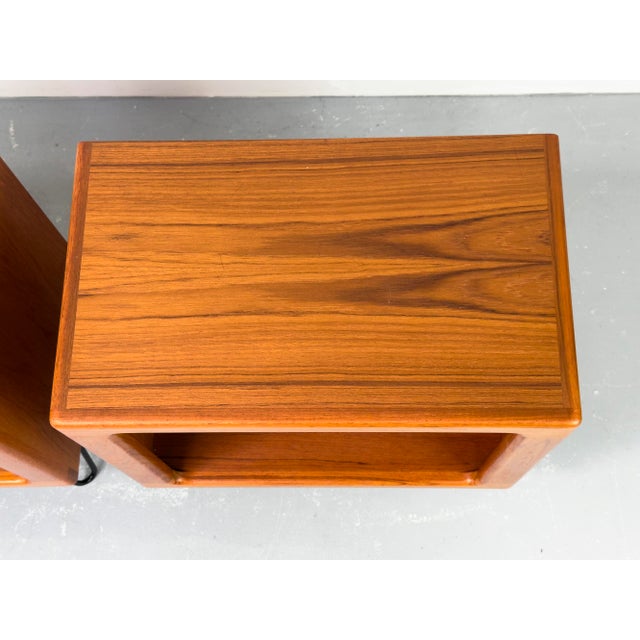 Danish Teak Nightstands from CFC Silkeborg, 1970s, Set of 2 For Sale - Image 13 of 14