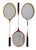 American Vintage Badminton Sports Racquets, S/3 For Sale - Image 3 of 6