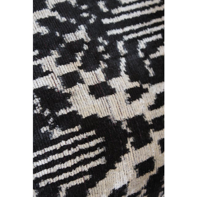 Contemporary Contemporary Velvet Ikat Bohemian Throw Pillow For Sale - Image 3 of 8