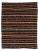 Textile Striped Vintage Turkish Kilim Rug- 7′7″ × 10′ For Sale - Image 7 of 7