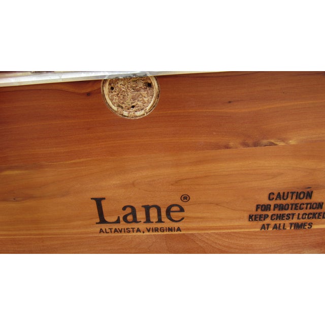 Traditional Mahogany Lane Cedar Chest Vintage Trunk For Sale - Image 3 of 10