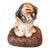 Antique Cast Iron Puppo Dog on Pillow Still Bank, Attributed to Hubley, Early 20th Century For Sale