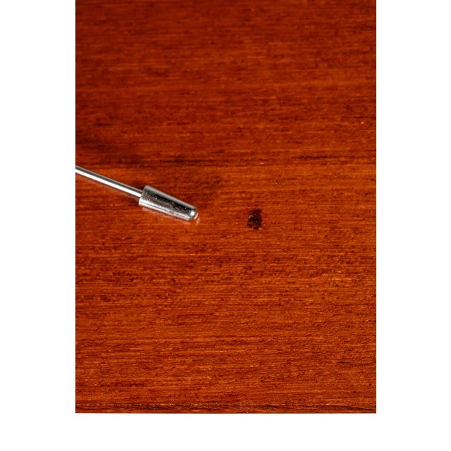 Expansive Danish Mid-Century Modern Credenza / Sideboard W/ Tambour Doors in Teak Attributed to Arne Vodder, Denmark, C. 1960s For Sale - Image 12 of 12