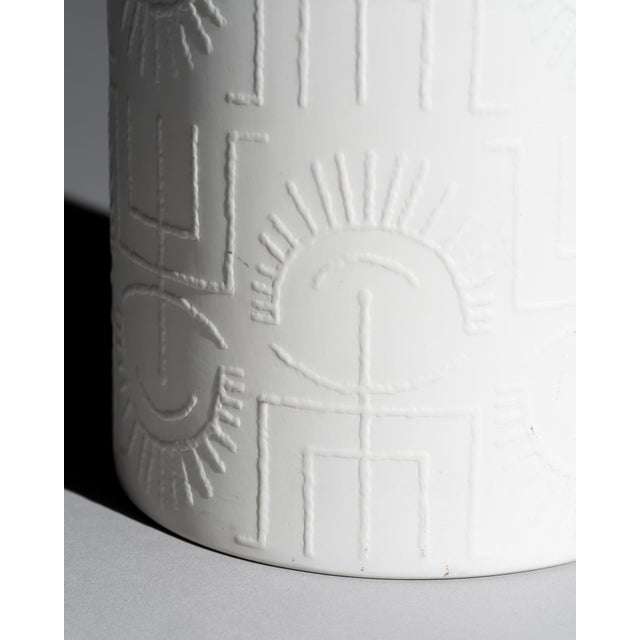 Bisque Porcelain Vase by Cuno Fischer for Rosenthal, 1967 For Sale - Image 6 of 9
