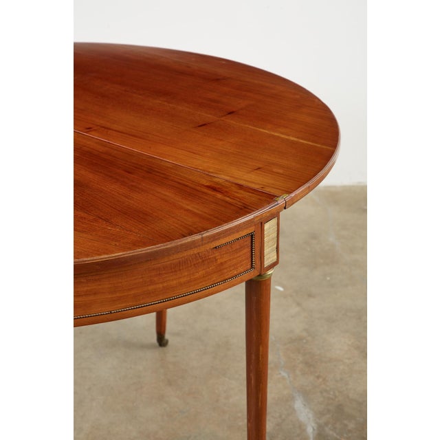 19th Century French Louis XVI Style Demilune Flip-Top Game Table For Sale In Sacramento - Image 6 of 13