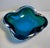 Large Biomorphic Murano Blue & Green Glass Bowl, circa 1970 For Sale - Image 10 of 12