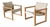 Diana Safari Chair Set by Karin Möbring for Ikea, 1990s, Set of 2 For Sale