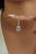 Not Yet Made - Made To Order 1.9ct Ice Blue Aquamarine & Diamond Halo Pendant With Locking Bail in 14k Gold For Sale - Image 5 of 14