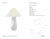 Chapman & Myers by Visual Comfort Signature Cabazon 30" Table Lamp in Glossy White Crackle with Linen Shade Designer:...