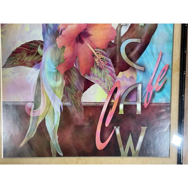 Set of 2 Alma Lee Tropical Macaw Café Framed Art Prints - Bamboo Frames For Sale - Image 15 of 18