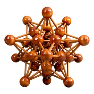 Wooden Atom Model, Holland, 1960s For Sale