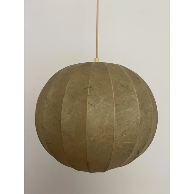 Mid-Century Modern German Cocoon Pendant from Goldkant Leuchten, 1960s, Set of 2 For Sale - Image 12 of 18