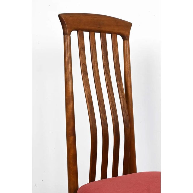 Set 4 Fine Danish Teak Dining Chairs Mid Century Modern For Sale - Image 9 of 11