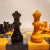 Stone 1970s Rare Colors Luxury Chess Set in Genuine Hand Carved Italian Alabaster of Volterra For Sale - Image 7 of 11