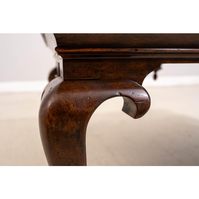 Theodore Alexander English Style Walnut Coffee Table For Sale - Image 10 of 11