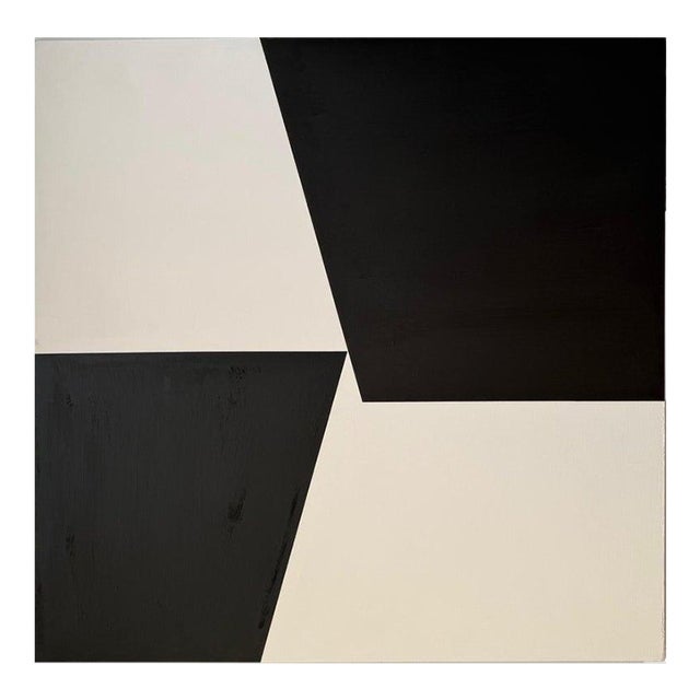 Mid-Century Raymond MacNahon Abstract Hard-Edge Painting For Sale